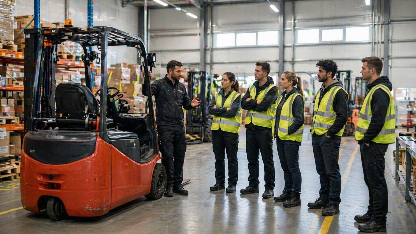 Praxisnahe Schulung im WOBIDO Trainingszentrum – Staplerfahrer-Ausbildung